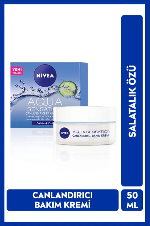 کرم مرطوبکننده و شادابکننده صورت NIVEA Aqua Sensation 50ml