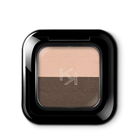 سایه چشم - New Bright Duo Eyeshadow - 02 Warm Beige / Dark Brown