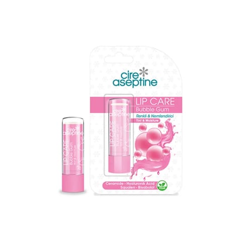 Cire Aseptine آدامس بابل گام کرم مرطوبکننده رنگی مراقبت از لب