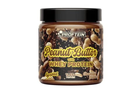 کره بادام‌زمینی PEANUT BUTTER - WHEY PROTEİNLİ FISTIK EZMESİ 300GR