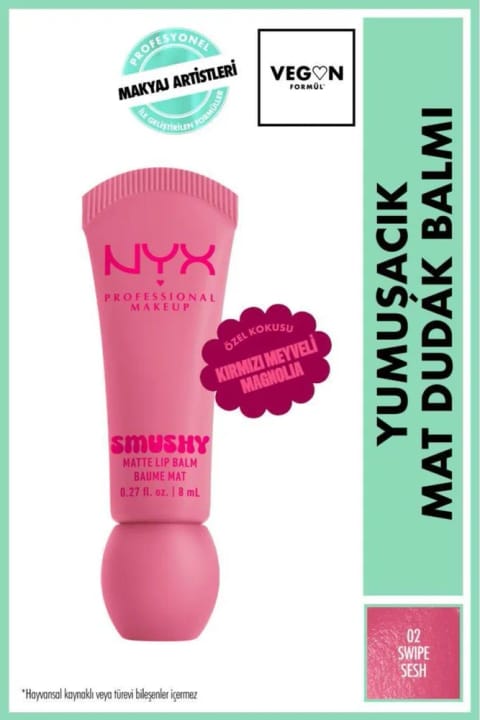NYX Professional Makeup Smushy بالم لب مات نرم - 02 Swipe Sesh