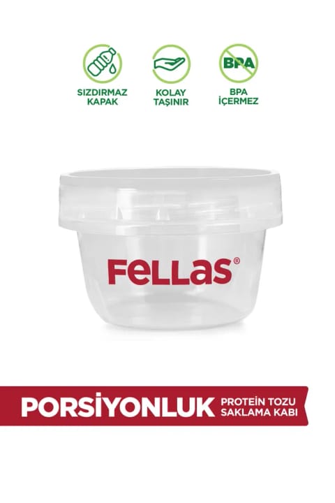 Fellas ظرف نگهداری پروتئین پودر تکنفره (250 میلیلیتر)