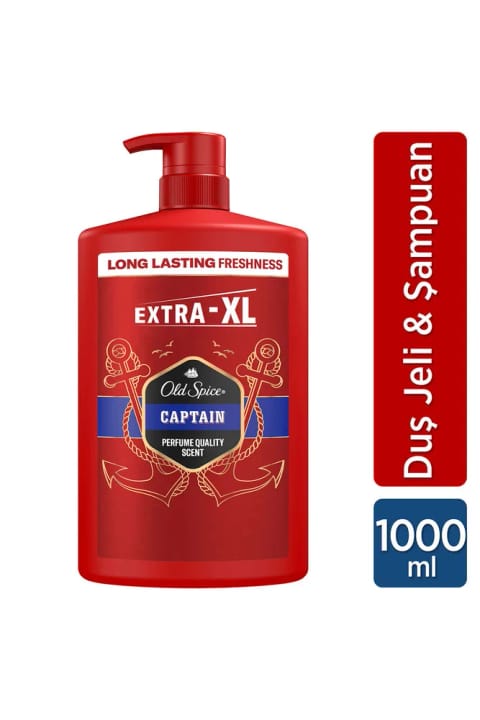 Old Spice Captain بدن‌شوی و شامپوی 3 در 1 مردانه 1000 میلی‌لیتر سایز XXL