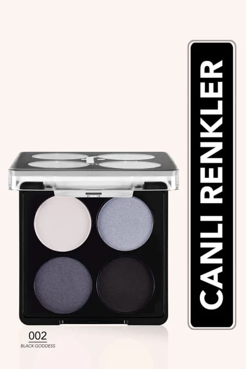 پالت سایه چشم مات و براق فلورمار - Color Eyeshadow Palette - 002 Black Dust