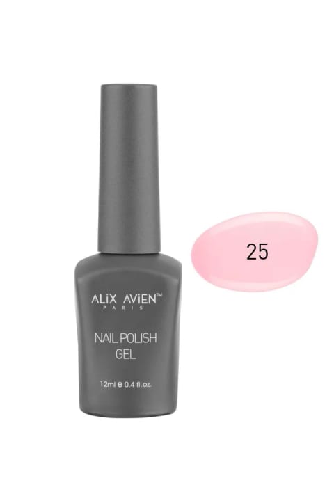 Alix Avien UV مانیکور ژلی دائمی صورتی ببک 25 - Gel Polish - 12 میلیلیتر