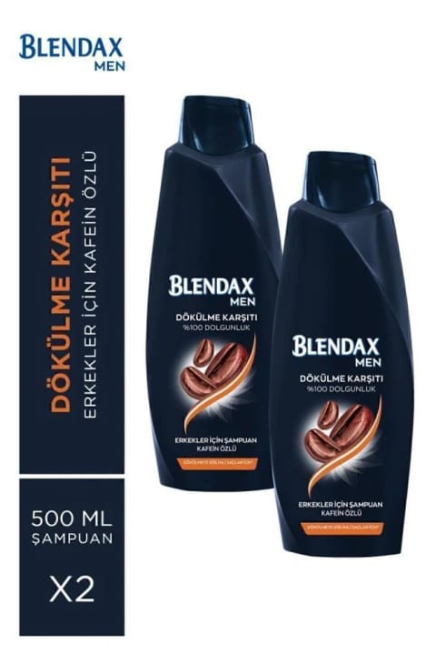 Blendax شامپو ضد ریزش مو با عصاره کافئین ۲×۵۰۰ میلی‌لیتر تقویت‌کننده و حجم‌دهنده