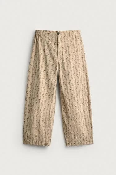 Zara شلوار گلدار