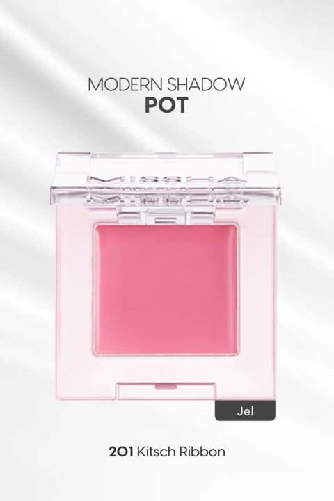 Missha سایه چشم تکی براق با بافت ژلهای Modern Pot (201 Kitsch Ribbon)