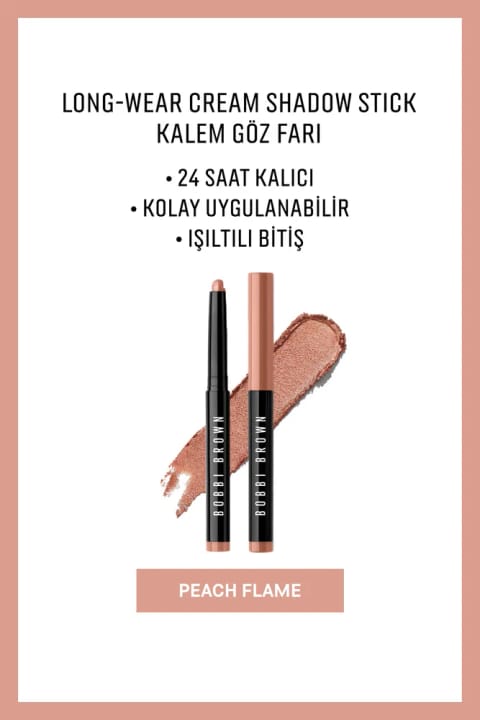 BOBBI BROWN سایه چشم کرمی استیکی ماندگار بالا - Peach Flame