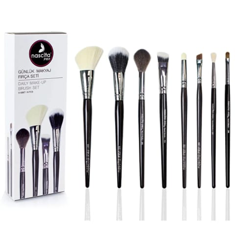 Nascita Pro ست قلممو آرایش روزانه 8 عددی NASBRUSHSET52