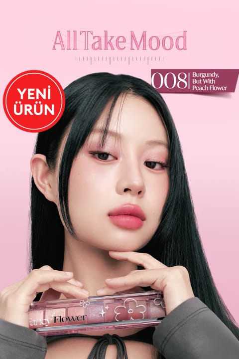 پالت سایه چشم PERIPERA All Take Mood — 008 Burgundy But With