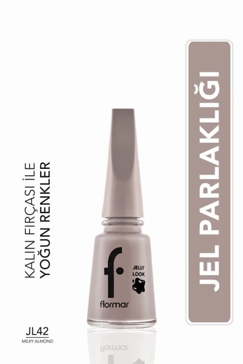 Flormar Jelly Look Milky Almond 42 لاک ناخن