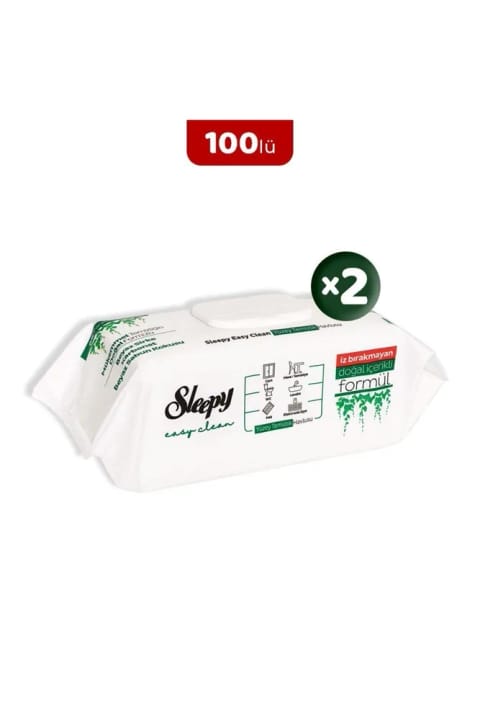 Sleepy Easy Clean دستمال تمیزکننده سطوح 100 عددی × 2