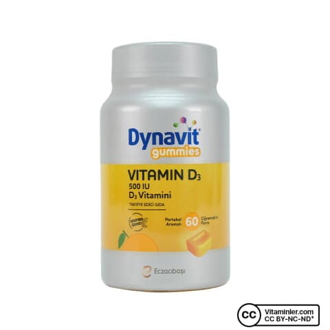 Dynavit Gummies Vitamin D3 60 عدد جویدنی
