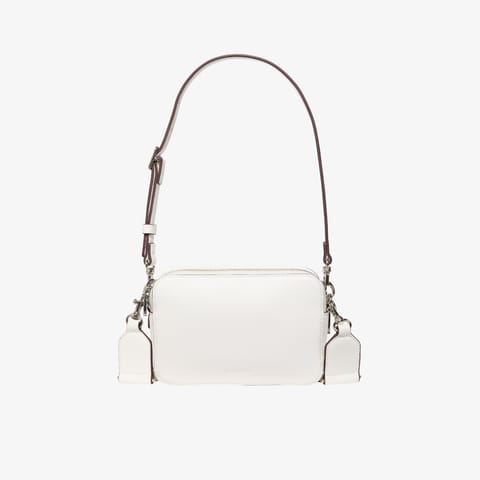 کیف کراس‌بادی زنانه سفید Calvin Klein Webbing Double Strap Camera