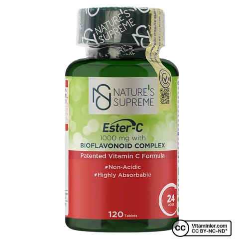 Nature's Supreme Ester-C 1000 Mg C Vitamini 120 Tablet