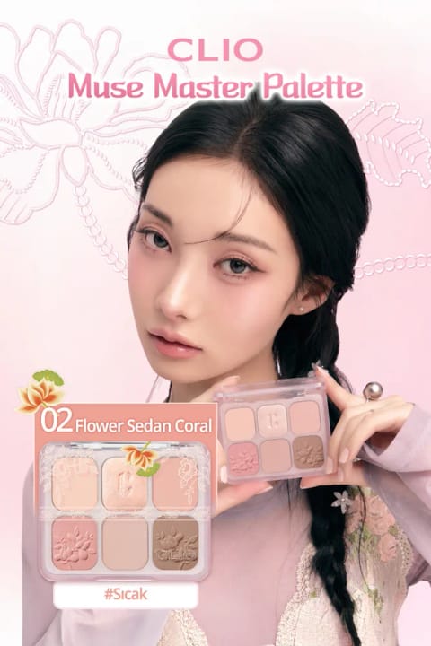 پالت سایه چشم ۶ رنگ CLIO Muse Master Palette (02)