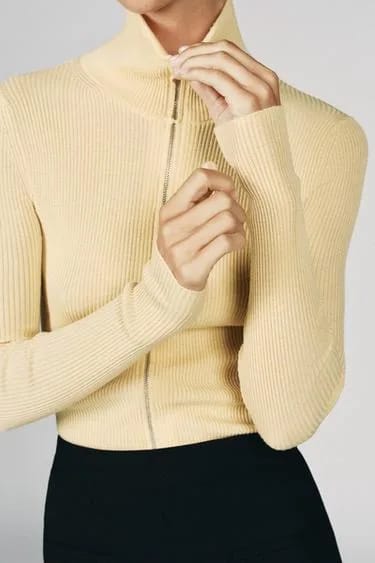 ژاکت کشباف دنده‌ای فیت