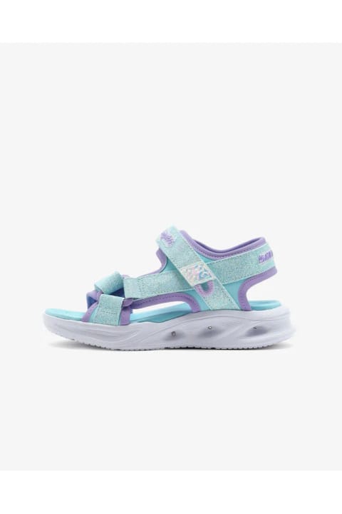 SKECHERS Sola Glow Sandal دختر بزرگ چراغ‌دار آبی 303024L LBLV