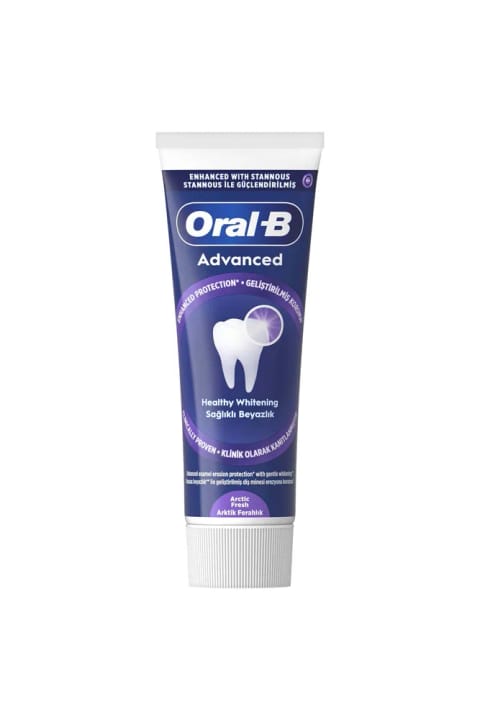 خمیر دندان Oral-B Advanced سفیدی سالم ۷۵ میلی‌لیتر