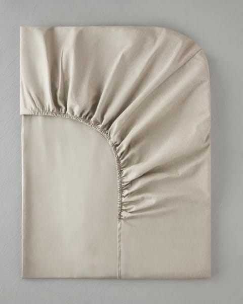 ملافه کشی دو نفره Pure Pamuk 160x200 سانتی‌متر عاجی