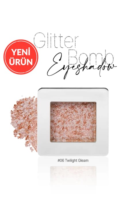 Cre'ars سایه چشم تکی Glitter Bomb با درخشش جواهر — 06 Twilight