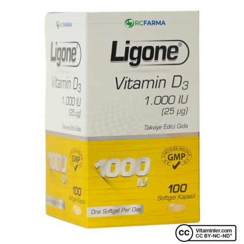 Ligone Vitamin D3 1000 IU 100 کپسول