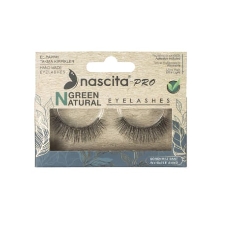 مژه مصنوعی سه‌بعدی Natural Vegan Green Nascita