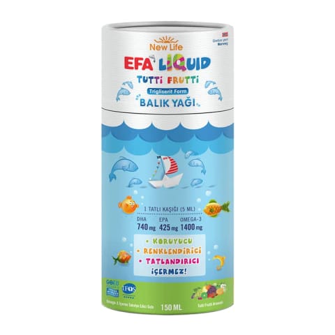 نیو لایف EFA مایع روغن ماهی ۱۵۰ میلیلیتر