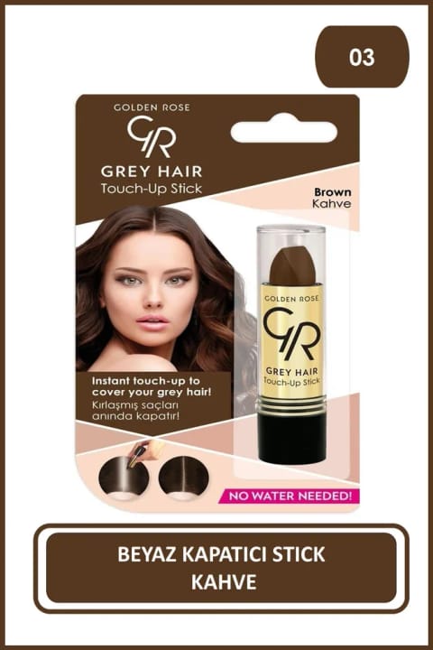 Golden Rose Grey Hair - 03 Medium Brown - پوشاننده سفیدی مو