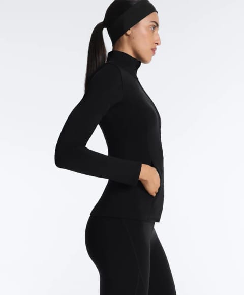 Long light warm technical jacket