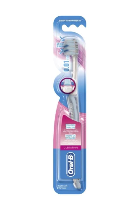 مسواک Oral-B اولتراتین کامپکت مخصوص مراقبت از لثه‌های حساس - اکسترا سافت آبی