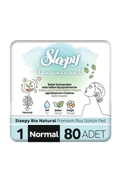 Sleepy Bio Natural Premium Plus پد روزانه نرمال ۴۰ عددی