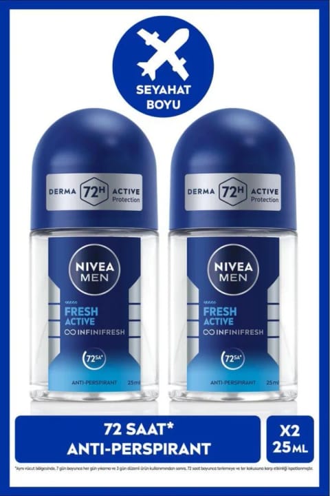 NIVEA MEN رولآن دئودورانت Fresh Active 25ml