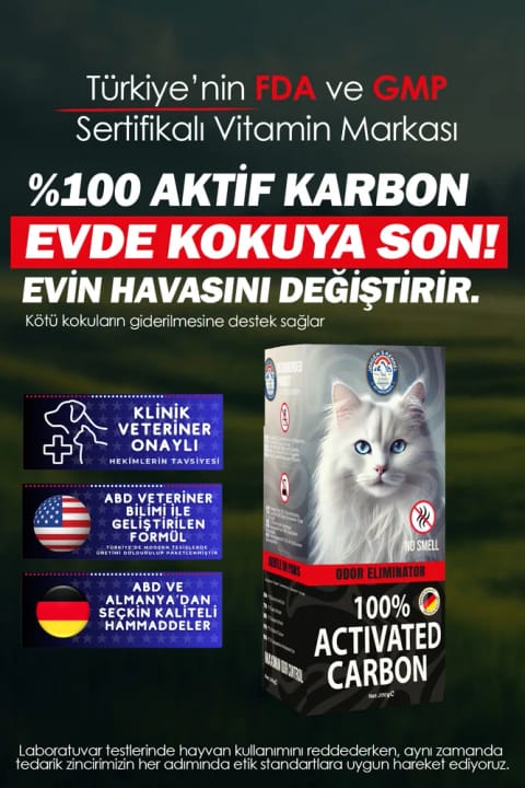 بوی‌بر زغال فعال ارگانیک خاک گربه Jorgens Kennel 200 گرمی