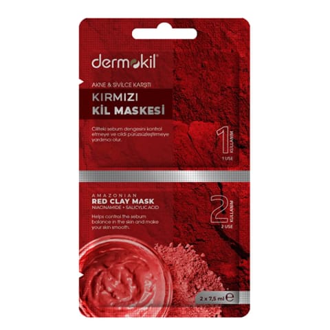 Dermokil ماسک رس قرمز 2×7.5 میلیلیتر