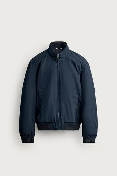 Zara ژاکت بامبر پددار فیت معمولی