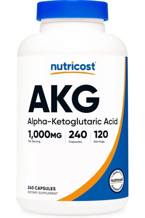 Nutricost AKG Alpha-Ketoglutaric Acid 1000 mg 240 کپسول 500 mg در هر کپسول...