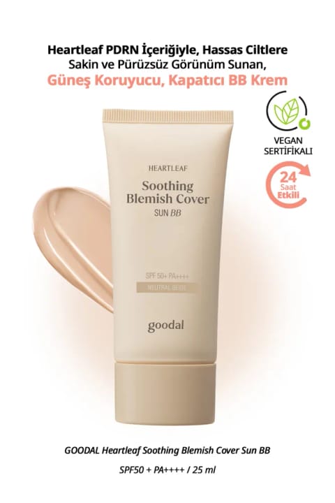 کرم BB پوشاننده گودال مناسب پوست حساس Heartleaf Soothing Blemish Cover