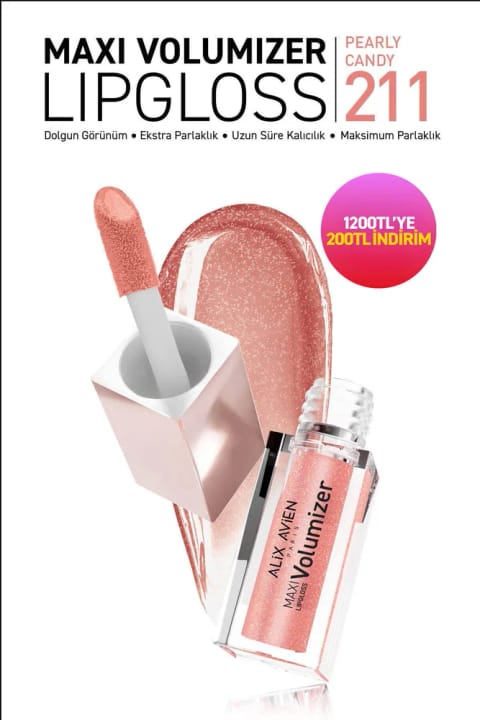 Alix Avien Maxivolumizer Lipgloss 211 - Pearly Candy - ماندگار و مرطوب‌کننده...