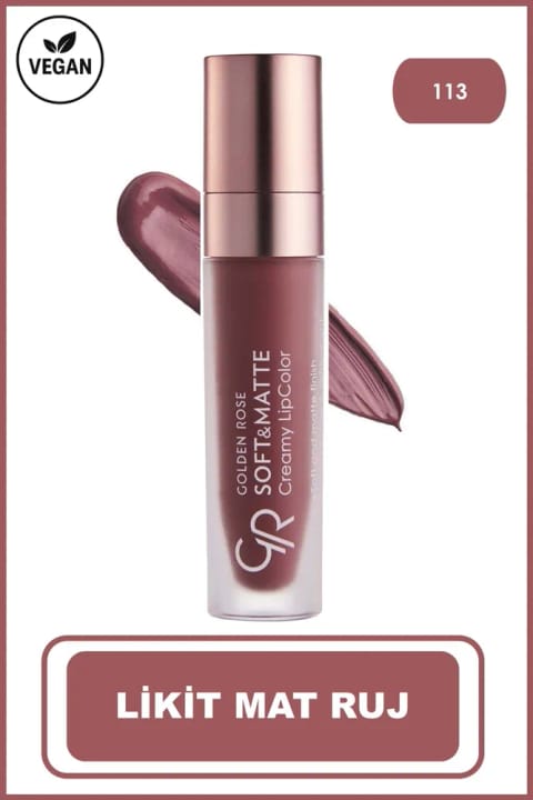 Golden Rose Soft&Matte Creamy Lipcolor - 113 - رژ لب مایع مات و نرم