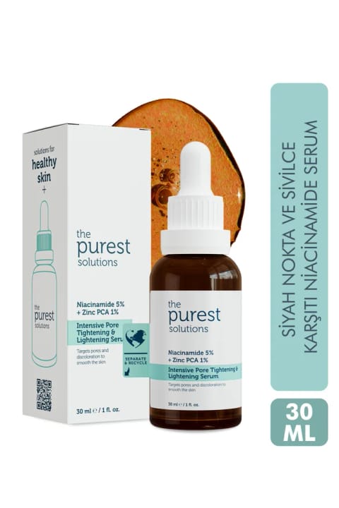 سرم نیاسینامید ضد منافذ و جوش سرسیاه The Purest Solutions 30ml