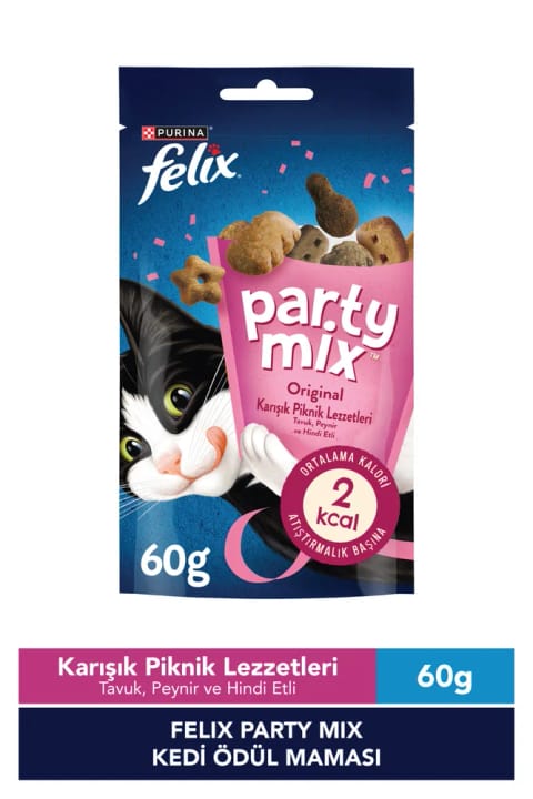 FELIX Party Mix طعم‌های پیک‌نیک ترکیبی غذای تشویقی گربه
