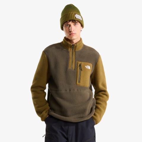 پولار اورسایز نیمهزیپ The North Face Yumiori مردانه قهوهای