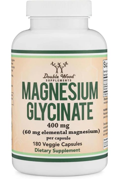 داپل وود Magnesium Glycinate 400 mg در هر سروینگ 180 کپسول محصول USA