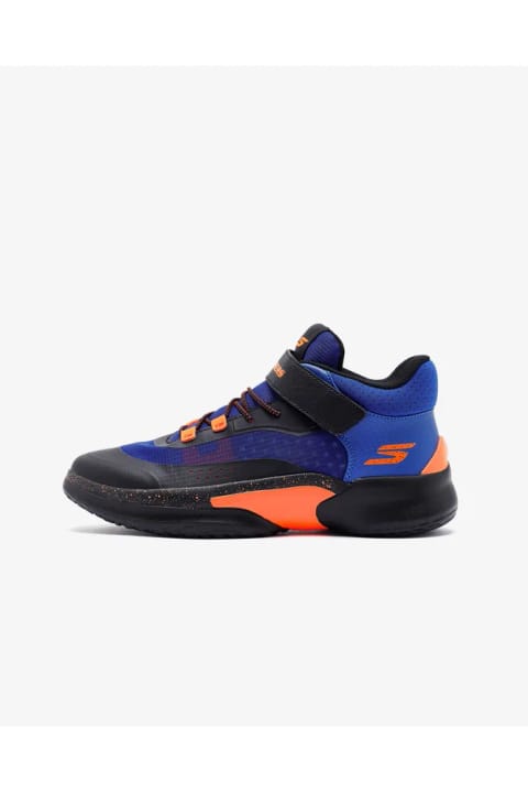 SKECHERS Skx Court Hype - کفش بسکتبال پسرانه بزرگ هوپر-هیرو آبی