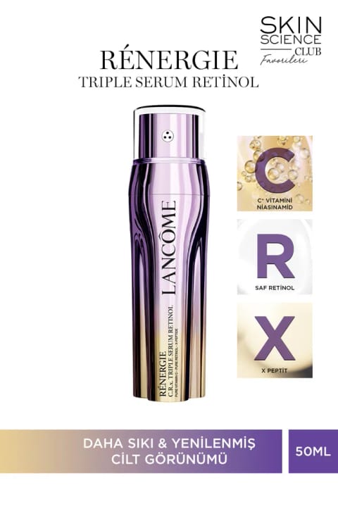 Lancome Renergie Triple Serum Retinol خالص، Vitamin C خالص و X Peptit 2...