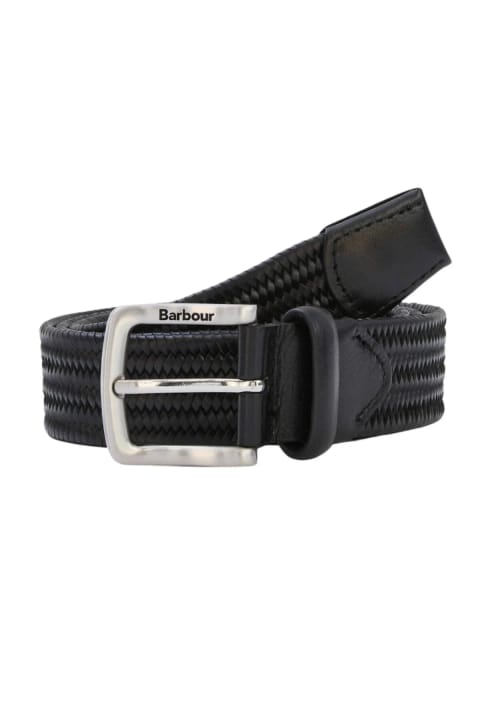 کمربند چرم کشی Barbour مدل BK11 مشکی