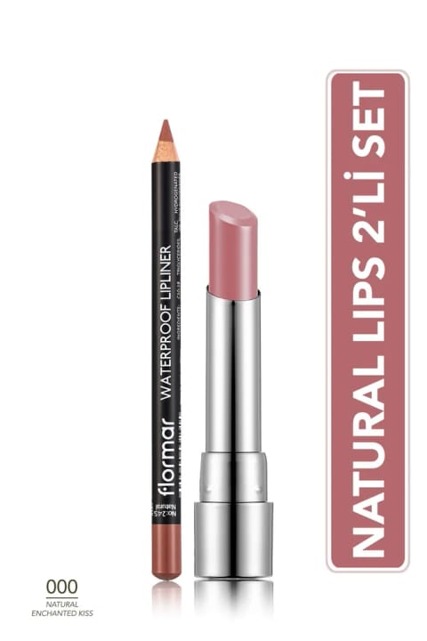 رژ لب فلورمار Natural Lips - 018 Enchanted Kiss & 245 Natural