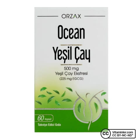 عصاره چای سبز Ocean 500 میلیگرم 60 کپسول